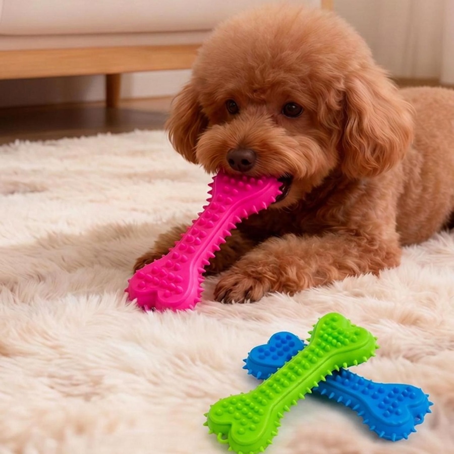 Teeth Cleaning Dog Chew Bone - Juguetes para Masticar para Perros, 3/6