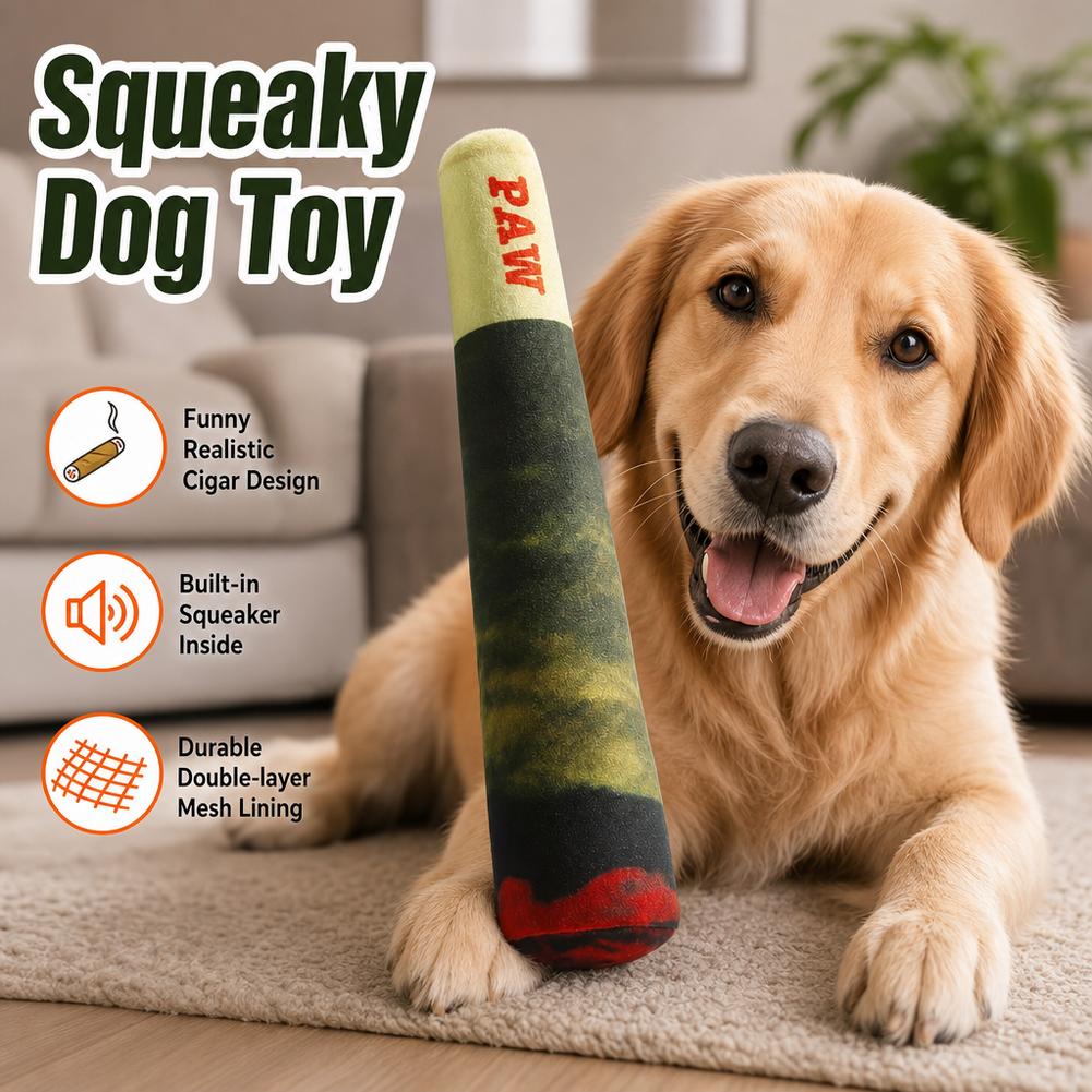 Indestructible Dog Chew Toy - Juguete interactivo para perros con sonido,