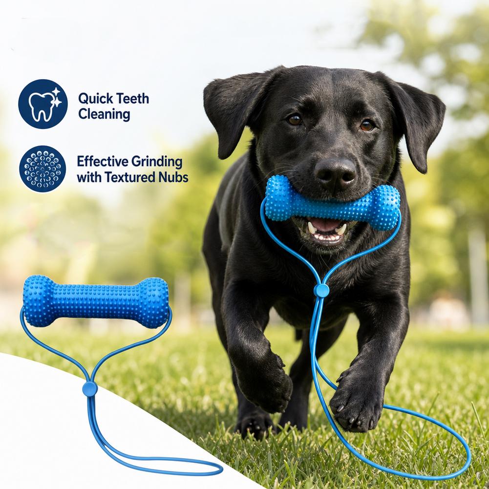 Teeth Cleaning Dog Chew Bone - Juguete masticable para el cuidado dental