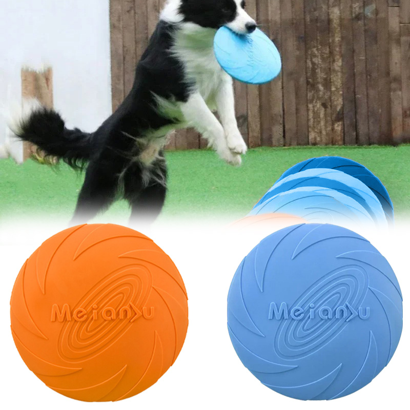Flying Disc Dog Training Toy - Juguete Multicolor para perros Frisbeed, disco