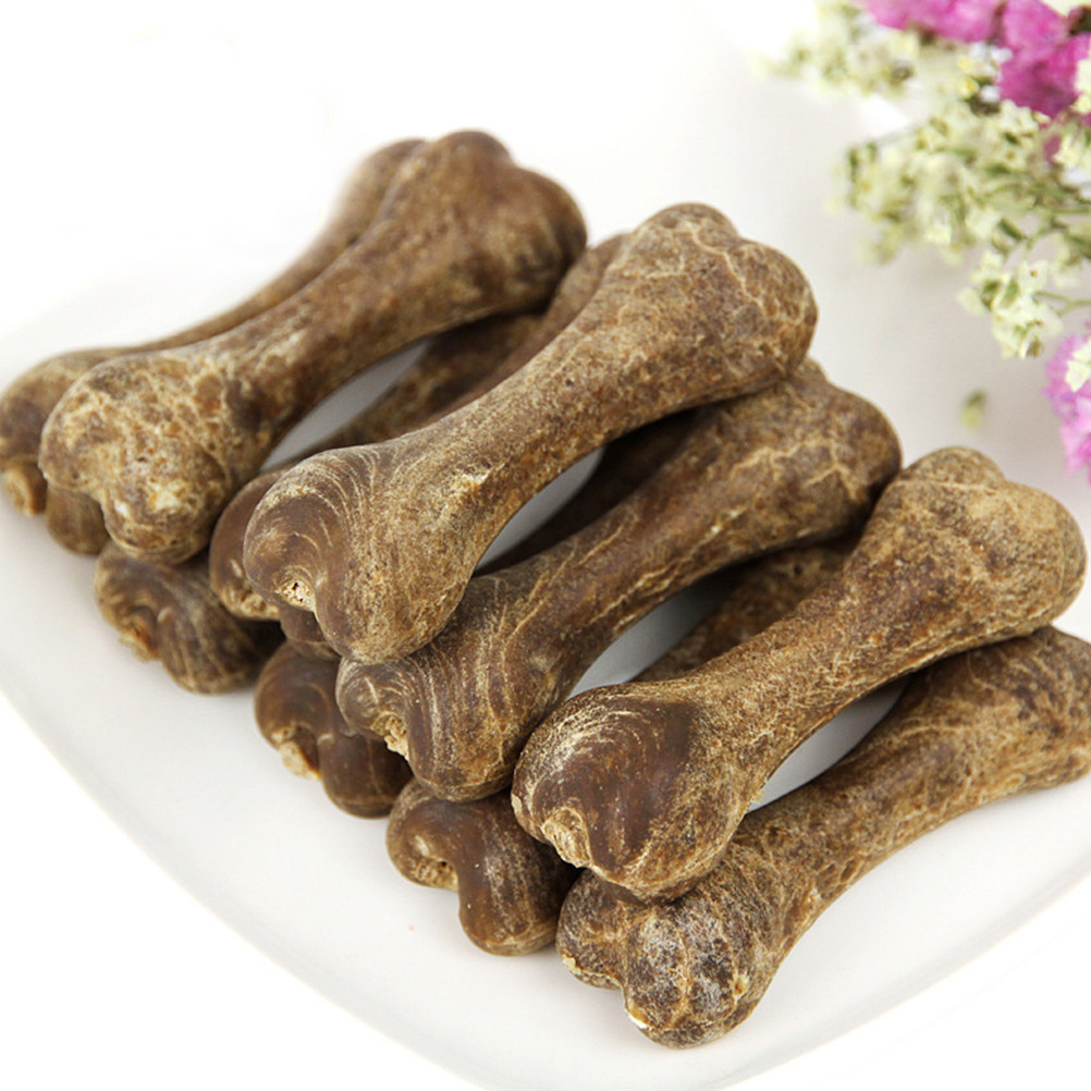Teeth Cleaning Dog Chew Bone - 5 unidades de huesos masticables seguros
