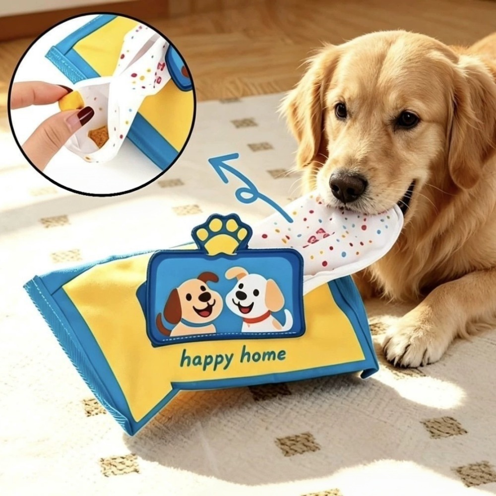 Interactive Squeaky Plush Dog Toy - Juguete para mascotas resistente y a