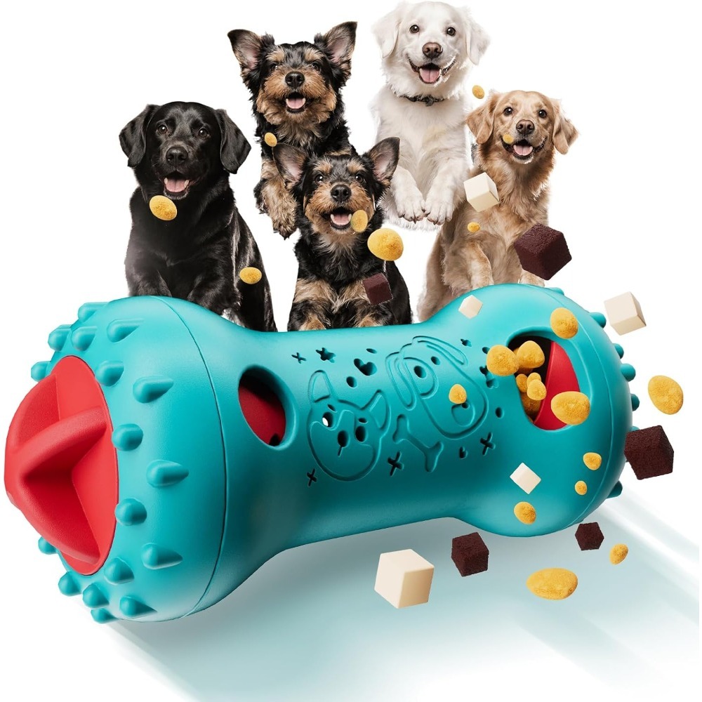 Juguetes interactivos para per - Indestructible Dog Chew Toy reseña y precio