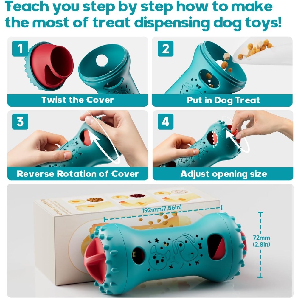 Juguetes interactivos para per - Indestructible Dog Chew Toy reseña y precio