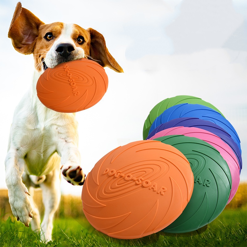 Juguete interactivo de silicon - Flying Disc Dog Training Toy reseña y precio