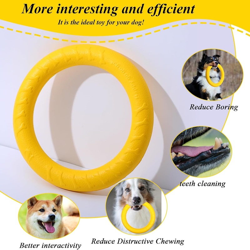 Juguetes para perros, discos v - Indestructible Dog Chew Toy reseña y precio