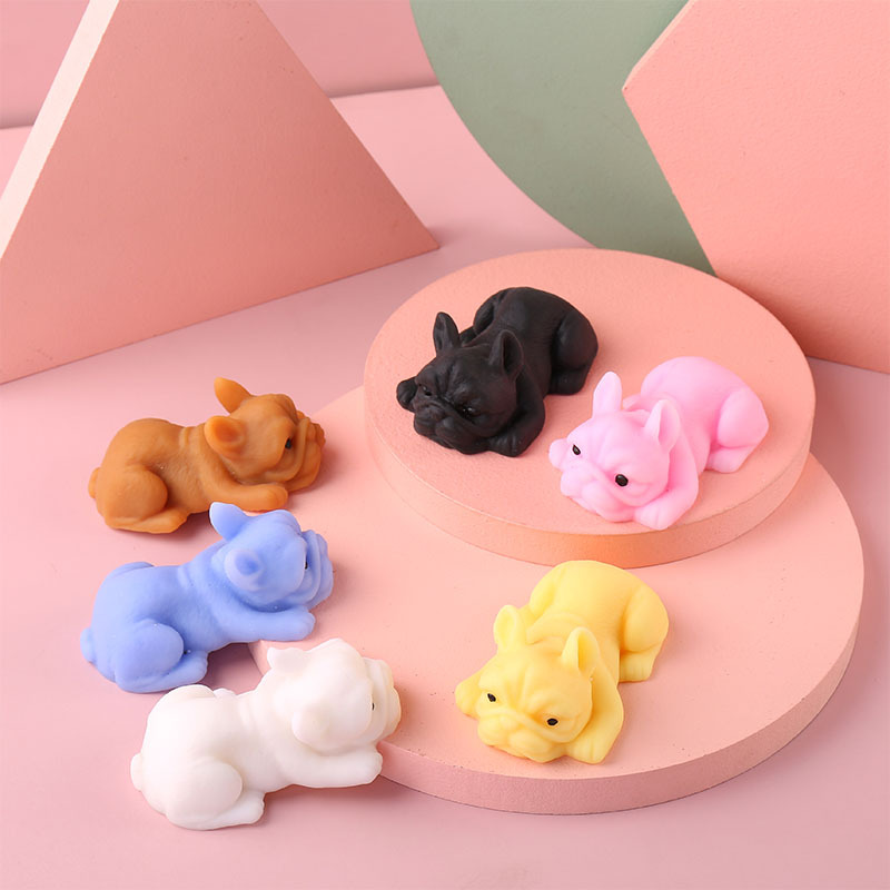 Squishy Dogs Anime Fidget jugu - Interactive Squeaky Plush Dog Toy reseña y precio