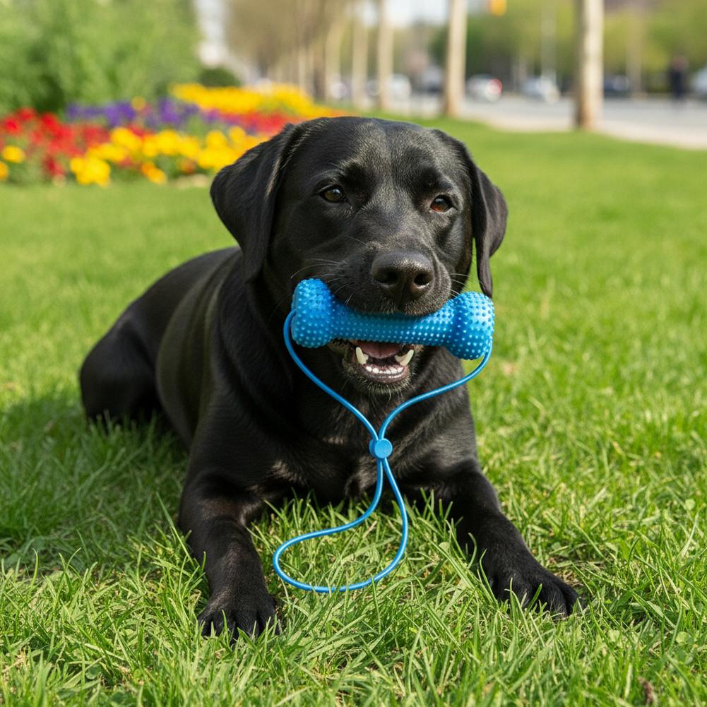 Juguete masticable para el cui - Teeth Cleaning Dog Chew Bone reseña y precio