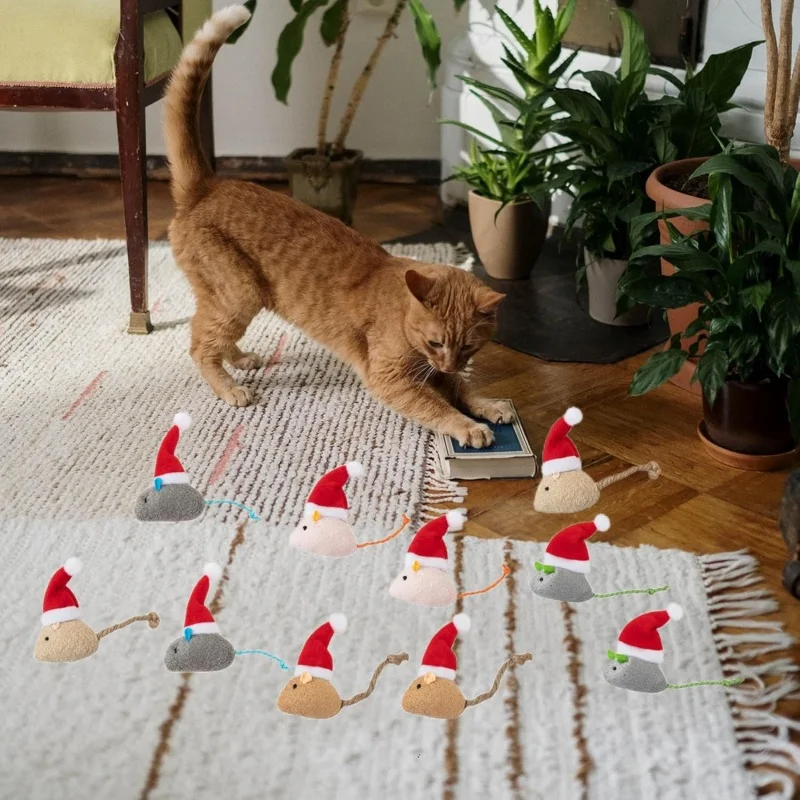 1-5PCS Ratón de peluche intera - Catnip Interactive Plush Mouse reseña y precio