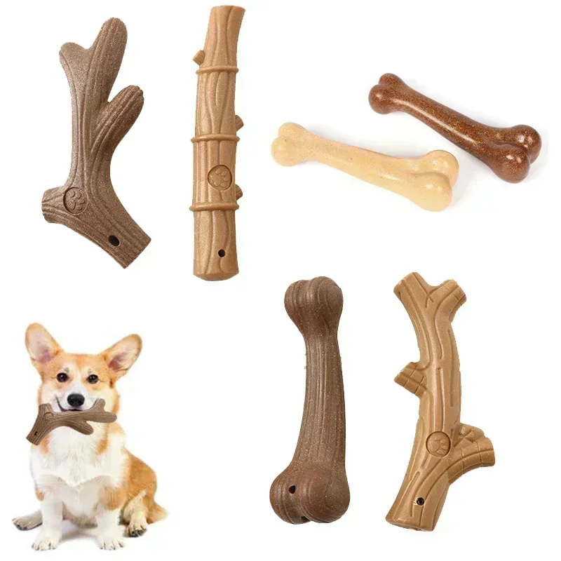 Cuerdas de ciervo de madera de - Indestructible Dog Chew Toy reseña y precio