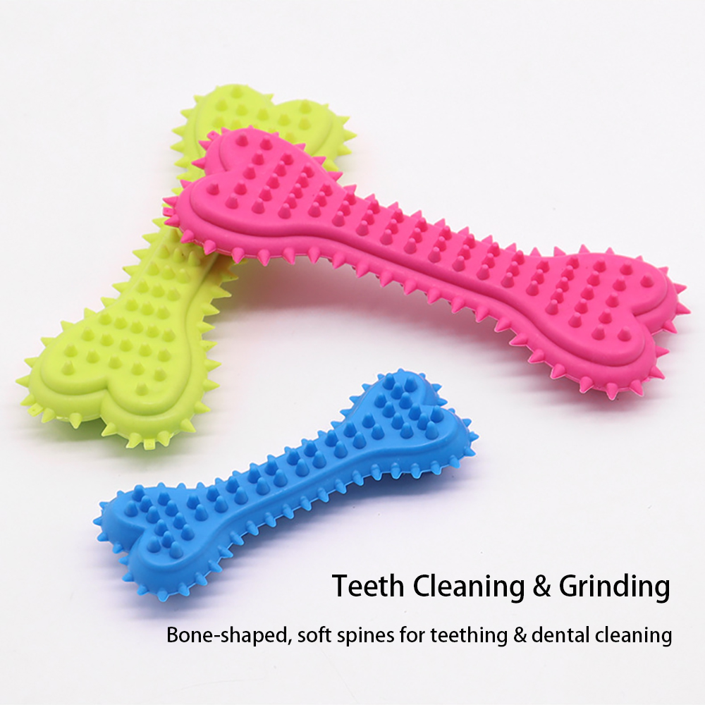 Juguetes para mascotas con for - Teeth Cleaning Dog Chew Bone reseña y precio